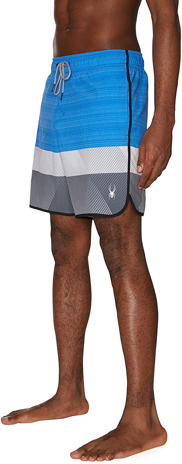 Spyder Men's 7" Textured Colorblock Volley Swim Trunks
