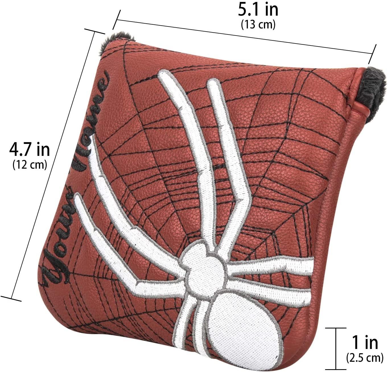 caiobob mytag Golf Mallet Putter Spider X Headcover with Hoop&Loop Closure - JOY2ESpree