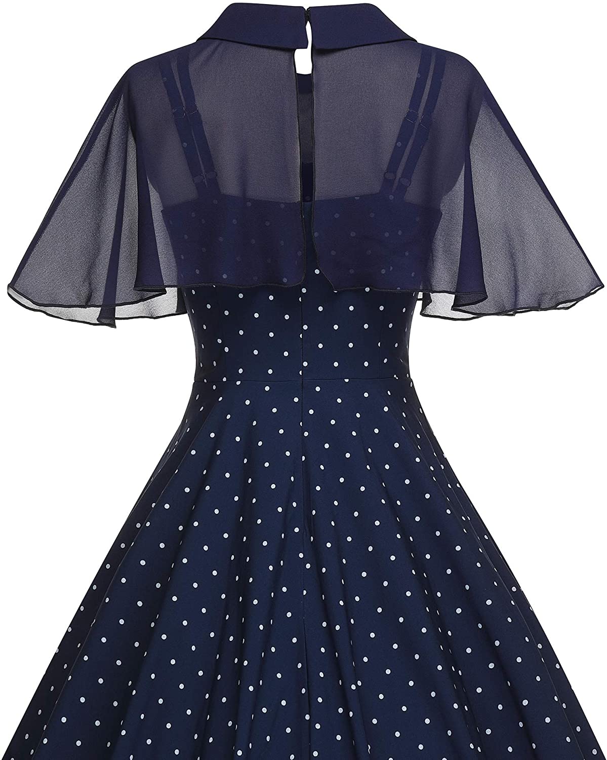 GownTown Women's 1950s Cloak Two-Piece Cocktail Dress