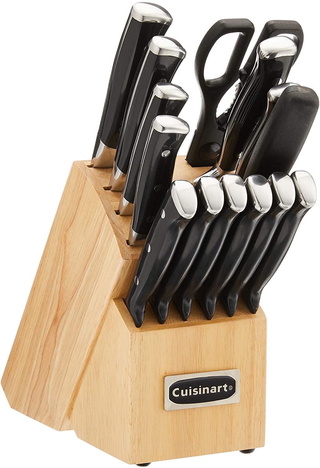 Cuisinart C77WTR-15P Classic Forged Triple Rivet, 15 Piece Set, White - JOY2ESpree