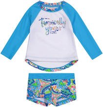 
                        
                          將圖片載入圖庫檢視器 Tommy Bahama Girls' Long Sleeve 2-Piece Rashguard Swimsuit Bathing Suit
                        
                      