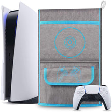 
                        
                          Load image into Gallery viewer, Esimen Sleeve Protective Case Dust Cover for PS5 Console /Playstation 5 Digital Edition ,PS5 Controller Cover Compatible with 12 Game Disc Pockets - JOY2ESpree
                        
                      