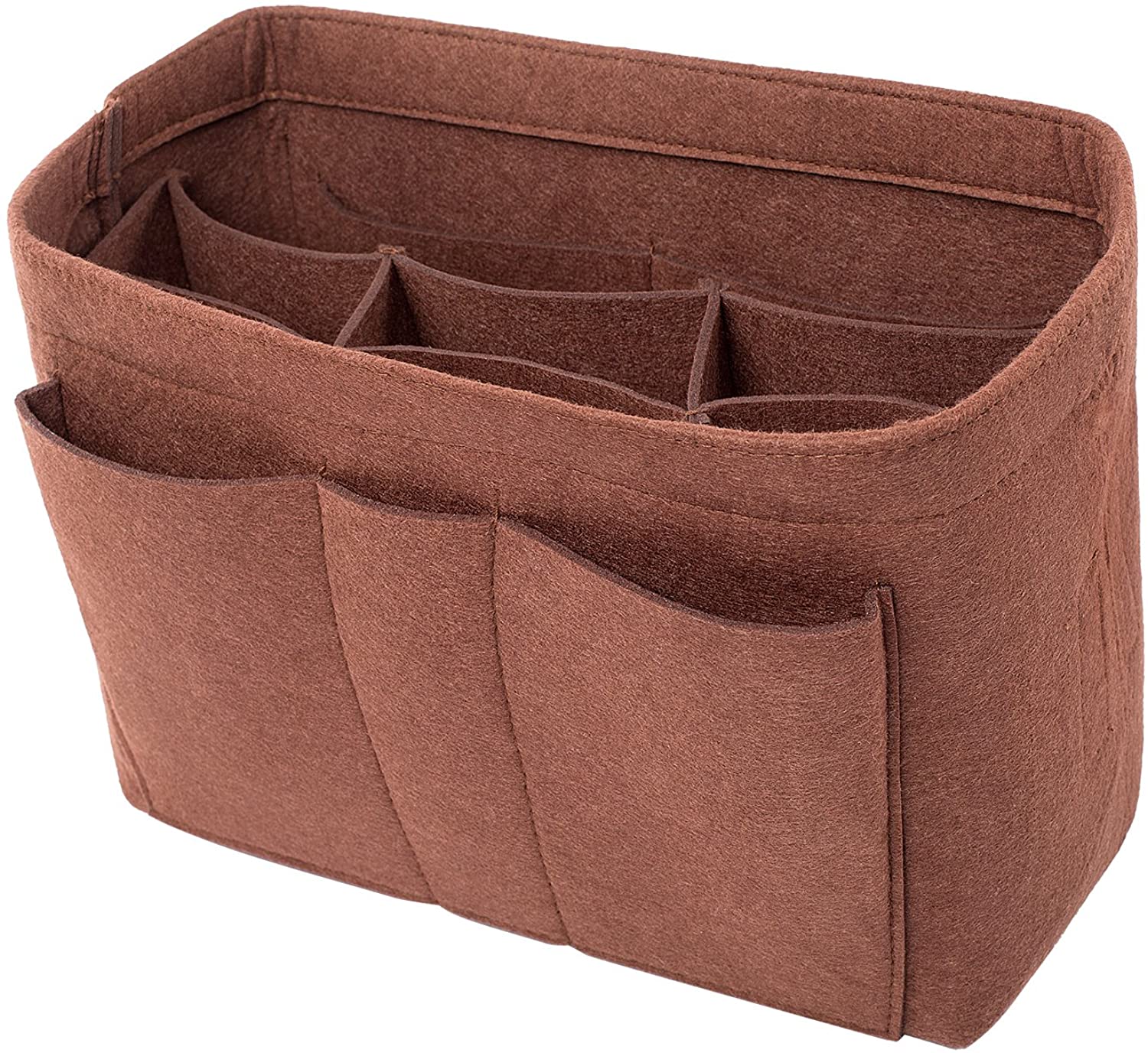 Purse Bag Organizer Insert with Lots of Different Size Spaces Divider Shaper for Speedy Shoulder Hobo Bag Keep Stuff Organized