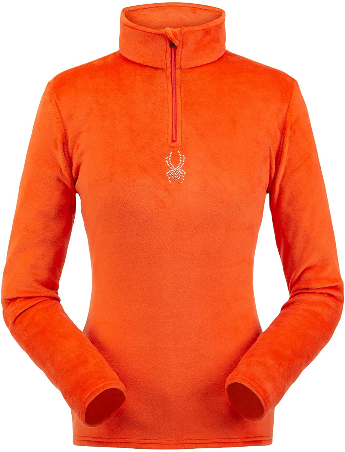 Spyder Womens Shimmer Bug Zip T-Neck
