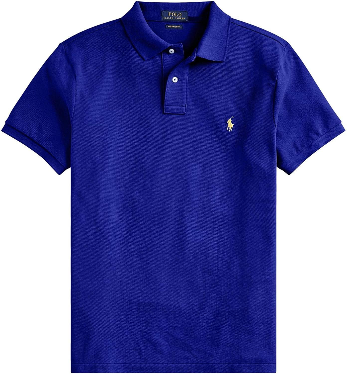 Polo RL Men's Custom Slim Fit Mesh Pony Shirt