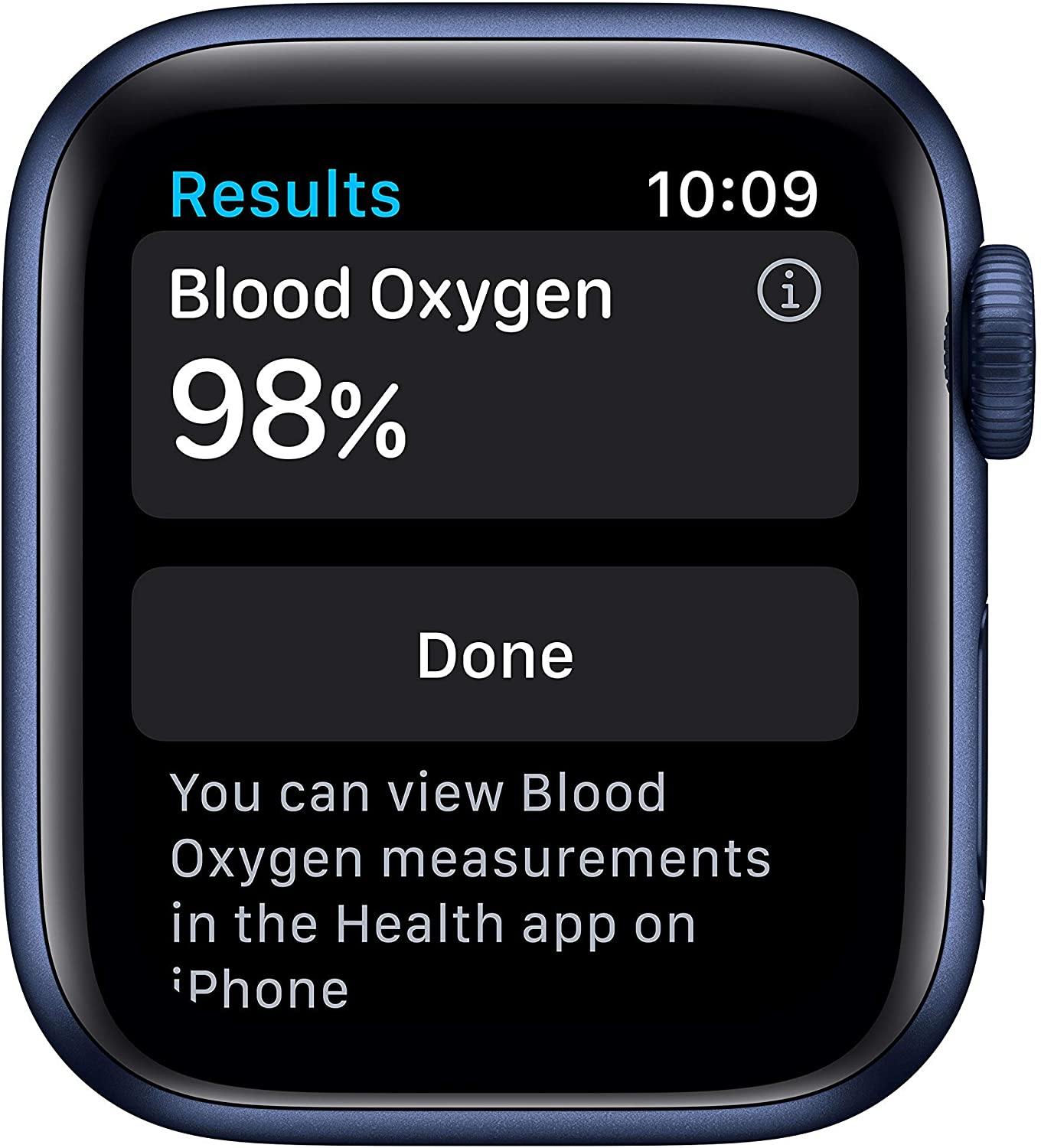Apple Watch Series 6 (GPS, 44mm) - Space Gray Aluminum Case with Black Sport Band (Renewed) - JOY2ESpree