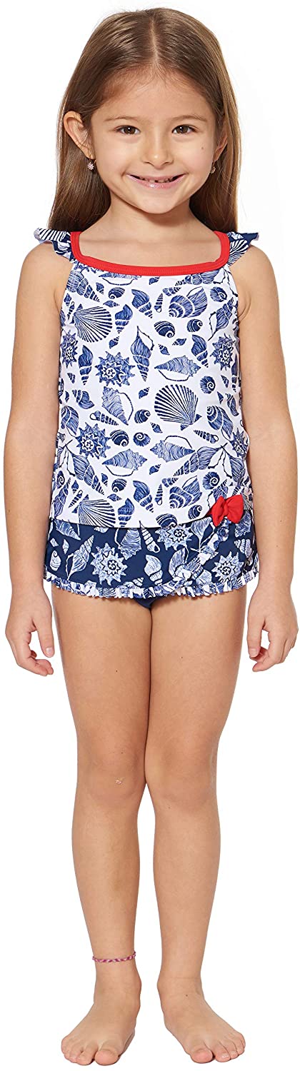 Tommy Bahama Girls' Two-Piece Bikini Swimsuit Bathing Suit