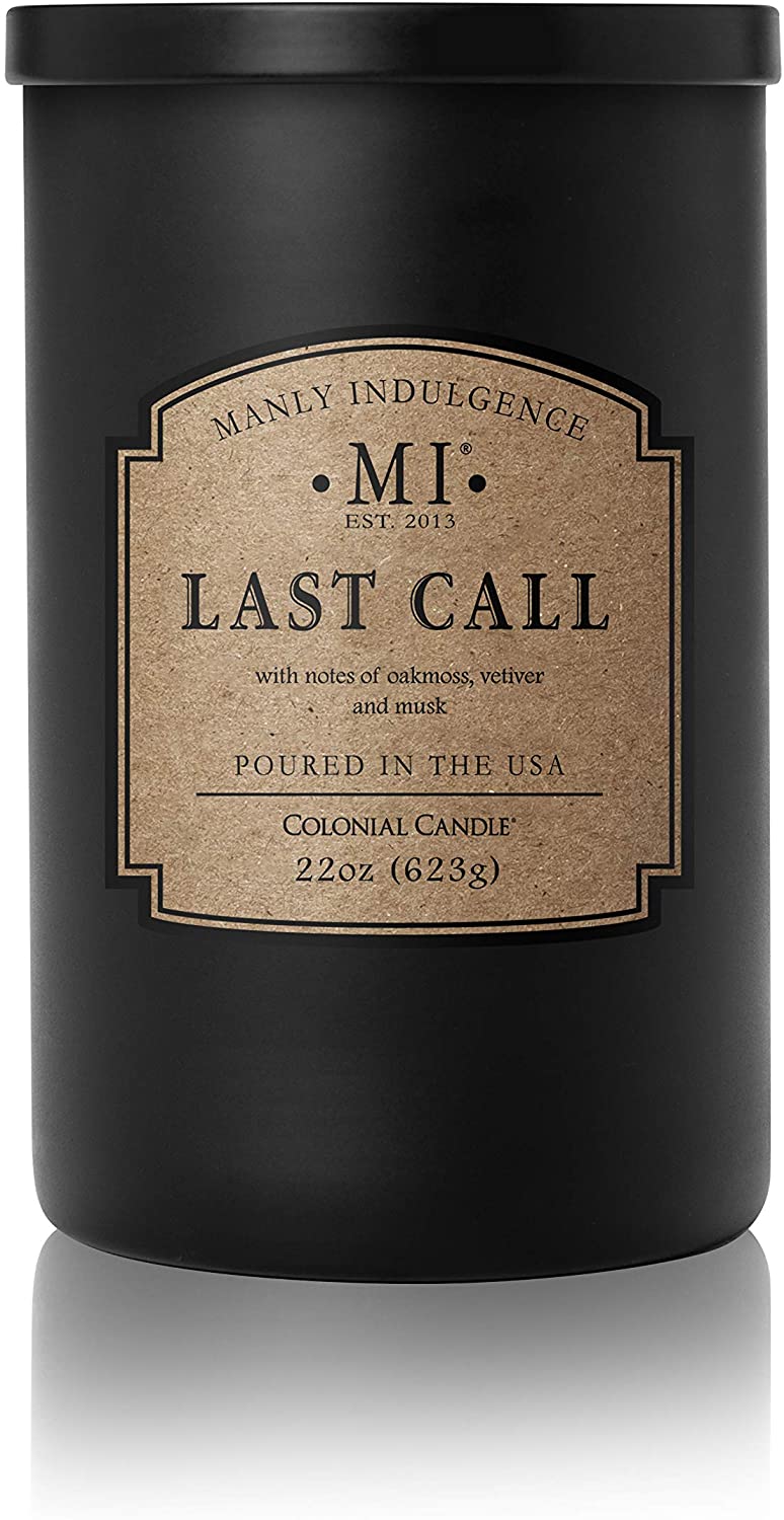 Manly Indulgence Sea Salt & Ginger Scented Jar Candle, 15 Oz, White
