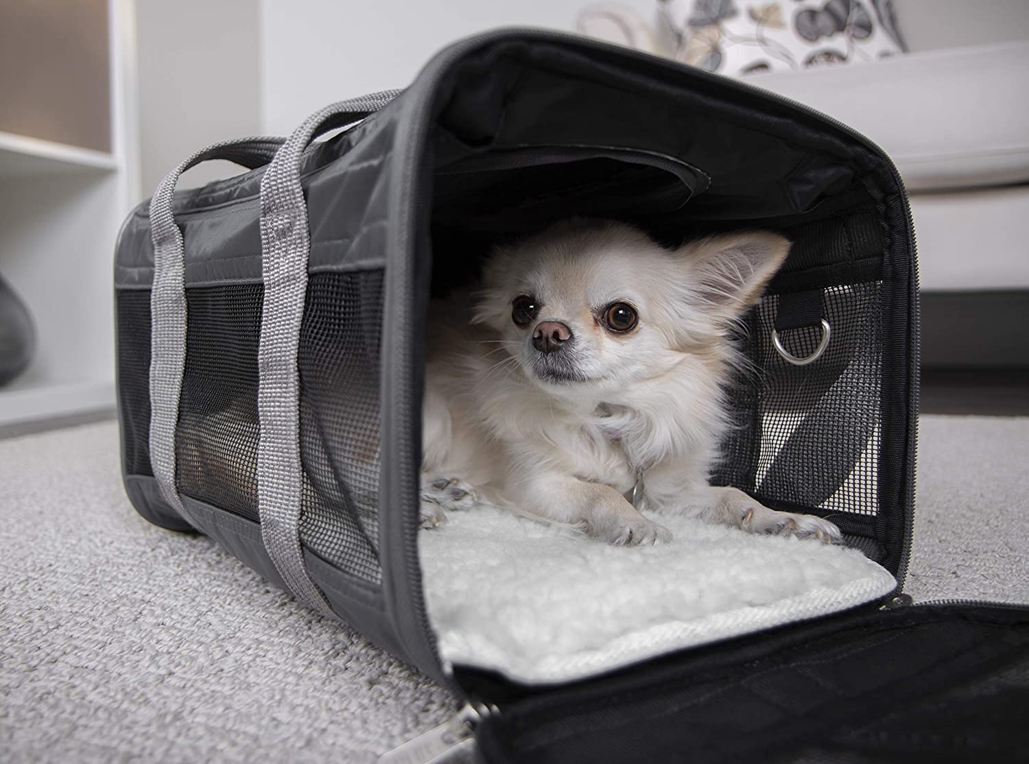 Sherpa Original Deluxe Airline Approved Pet Carrier, Medium, Black