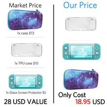 
                        
                          Muat gambar ke penampil Galeri, CoBak Carrying Case for Nintendo Switch Lite - with 1 Screen Protector, 1 Grip Case and 4 Thumb Grip Caps. - JOY2ESpree
                        
                      