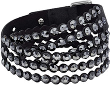 
                        
                          Cargar imagen en el visor de la galería, SWAROVSKI Women's Leather Look Crystal Power Bracelet Collection - JOY2ESpree
                        
                      