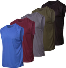 
                        
                          画像をギャラリービューアに読み込む, Real Essentials 5 Pack: Men's Mesh Active Athletic Tech Tank Top - Workout &amp; Training Activewear
                        
                      