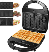 
                        
                          Cargar imagen en el visor de la galería, OSTBA Sandwich Maker, Toaster and Electric Panini Press with Non-stick plates, LED Indicator Lights, Cool Touch Handle, Black - JOY2ESpree
                        
                      