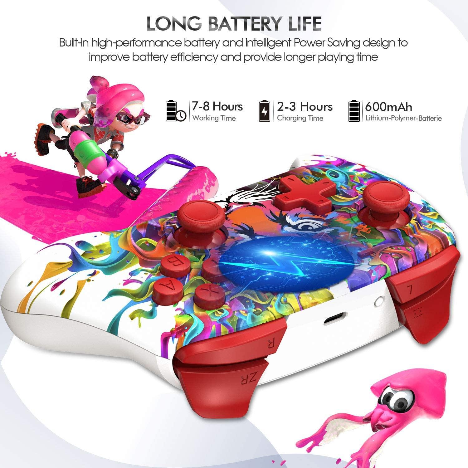 Wireless Gaming Controller for Nintendo Switch, Gamepad with Dual Vibration and Six Axis, Controller for Switch, Switch Lite, Windows XP/10/7/8/8.1 - JOY2ESpree