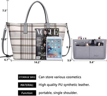 
                        
                          Cargar imagen en el visor de la galería, K.EYRE Women's Soft Faux Leather Tote Bag Purse Handbags Wallet Tote Shoulder Bag Purse Large Capacity
                        
                      