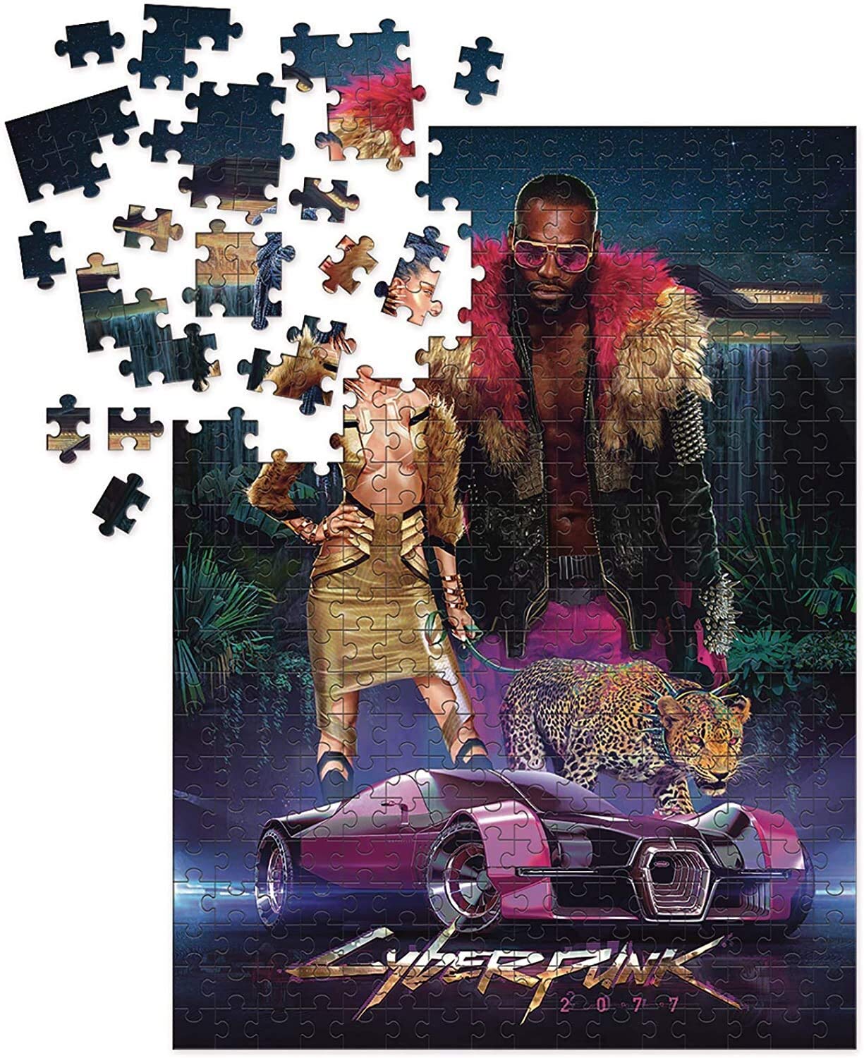 Dark Horse Deluxe Cyberpunk 2077 Neokitsch Puzzle, Multicolor