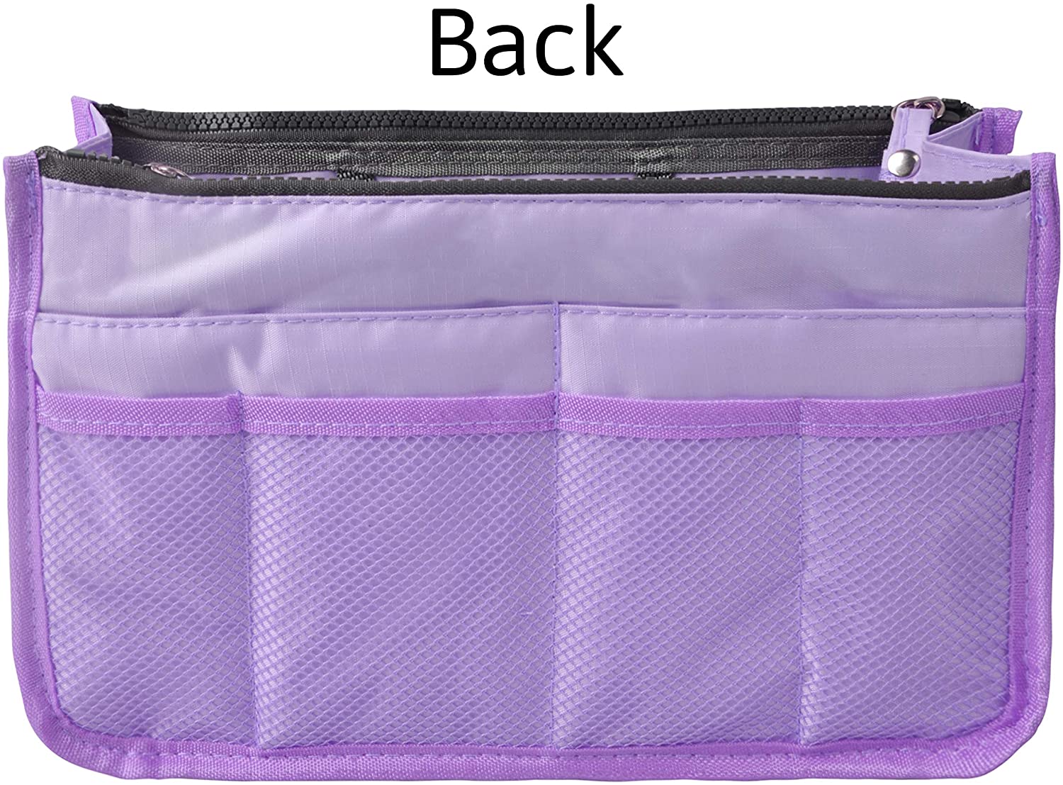 Vercord Updated Purse Handbag Organizer Insert Liner Bag in Bag 13 Pockets Purple Small