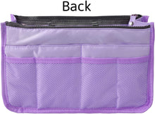 
                        
                          Muat gambar ke penampil Galeri, Vercord Updated Purse Handbag Organizer Insert Liner Bag in Bag 13 Pockets Purple Small
                        
                      