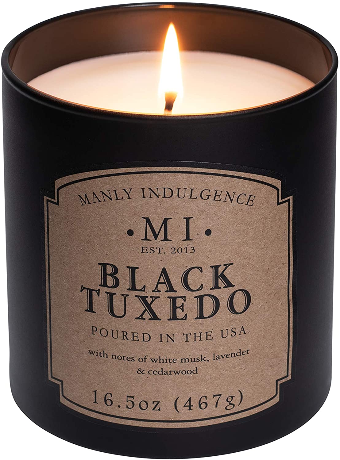 Manly Indulgence Sea Salt & Ginger Scented Jar Candle, 15 Oz, White
