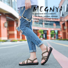 
                        
                          Muat gambar ke penampil Galeri, MEGNYA Women's Comfortable Walking Sandals with Arch Support Waterproof for Walking/Hiking/Travel/Wedding/Water Spot/Beach
                        
                      