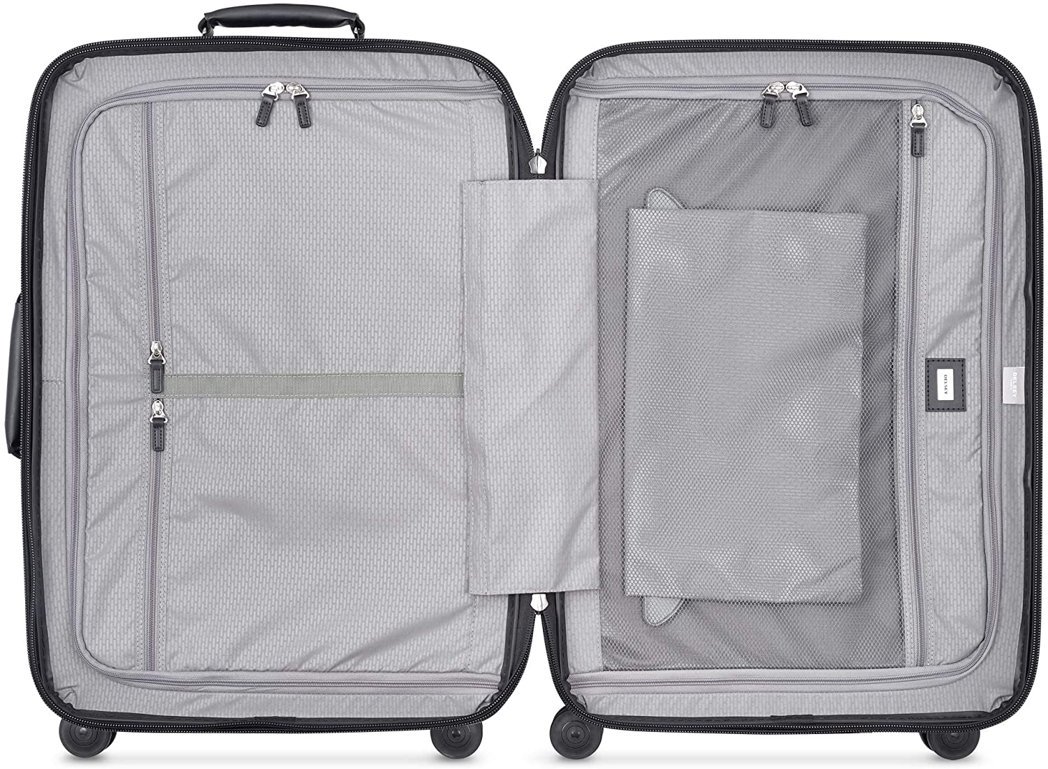 DELSEY Paris Chatelet Hardside Luggage with Spinner Wheels, Chocolate Brown, Checked-Large 28 Inch, with Brake