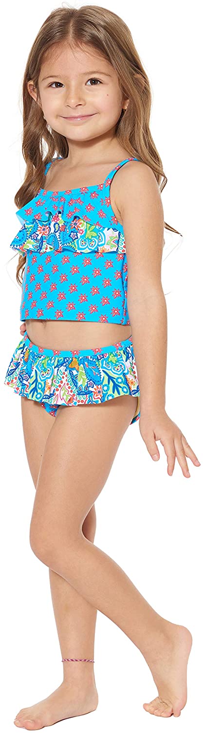 Tommy Bahama Girls' Two-Piece Bikini Swimsuit Bathing Suit