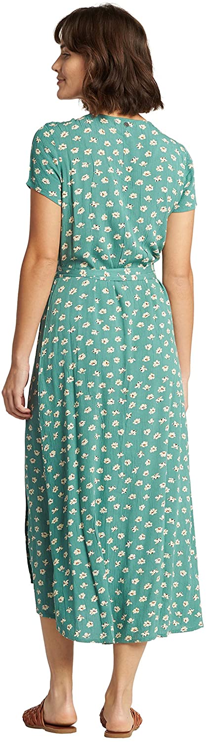 Billabong Women's Dress Wrap Front Mid Length