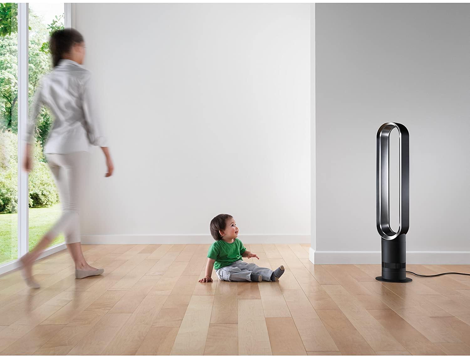 Dyson Cool AM07 Air Multiplier Tower Fan, White/Silver - JOY2ESpree