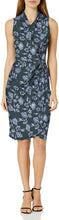 
                        
                          Muat gambar ke penampil Galeri, Amazon Brand - Lark &amp; Ro Women's Sleeveless Crossover Twist Neck Faux Wrap Dress
                        
                      