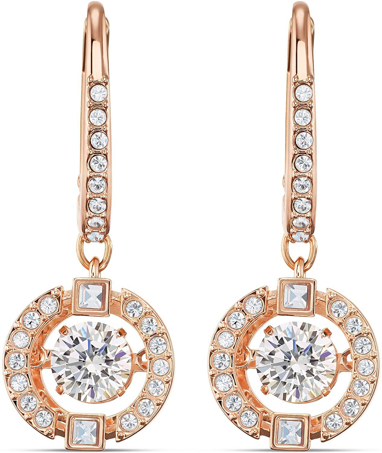 SWAROVSKI Women's Sparking Dance Crystal Jewelry Collection, Rose Gold Tone Finish - JOY2ESpree
