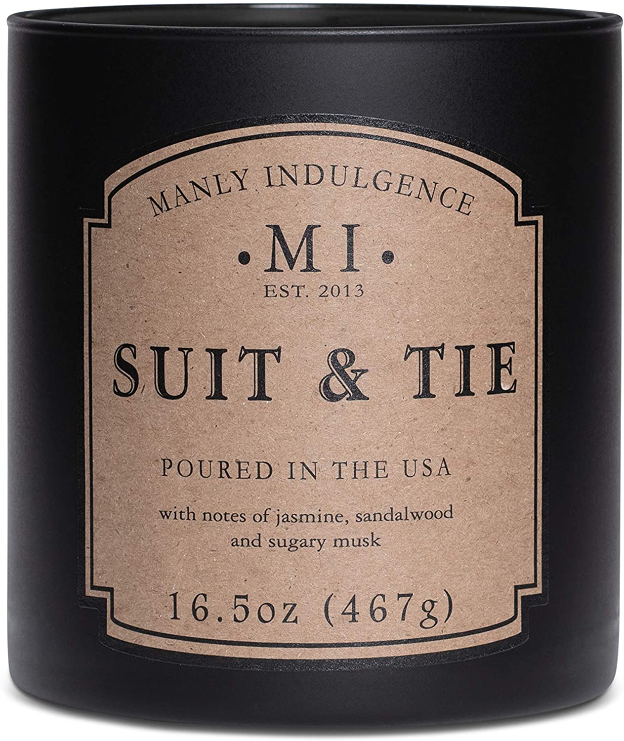 Manly Indulgence Sea Salt & Ginger Scented Jar Candle, 15 Oz, White