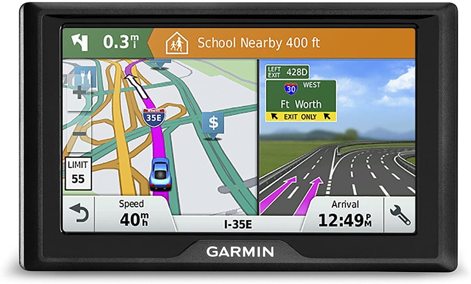 Garmin Drive 51 USA LM GPS Navigator System with Lifetime Maps, Spoken Turn-By-Turn Directions