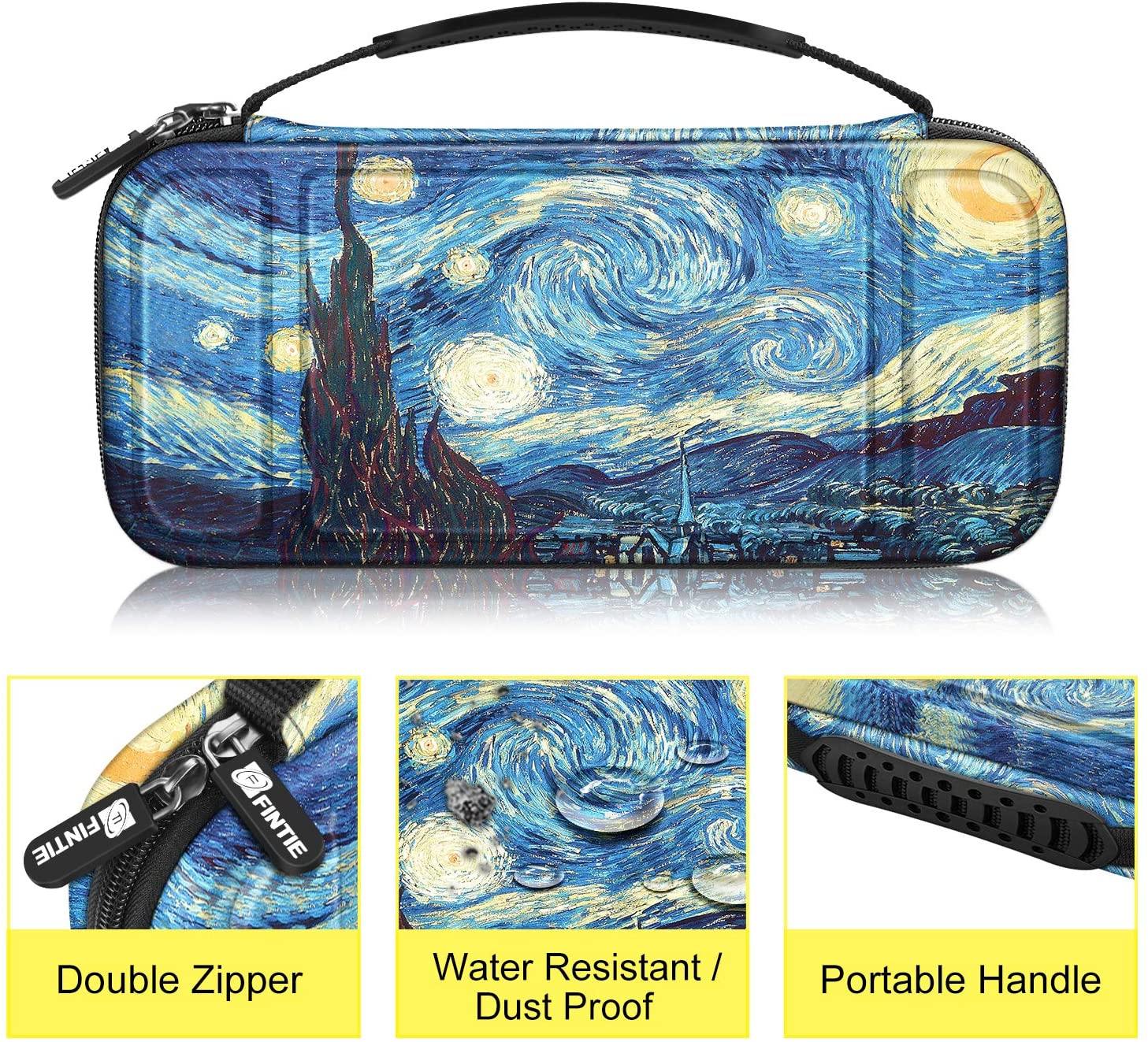 Fintie Carry Case for Nintendo Switch - [Shockproof] Hard Shell Protective Cover Travel Bag w/10 Game Card Slots - JOY2ESpree