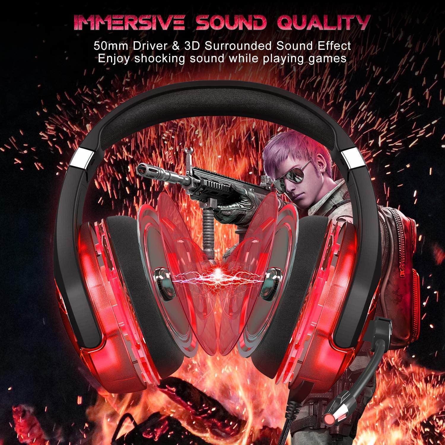 ONIKUMA Gaming Headset for PS5, PS4, Xbox Series X|S & Xbox One Games - JOY2ESpree