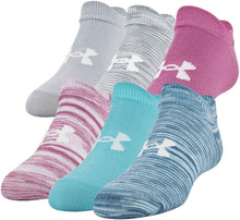 
                        
                          Load image into Gallery viewer, Under Armour Youth Essential 2.0 No Show Socks, 6-Pairs
                        
                      