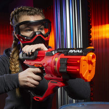 
                        
                          Load image into Gallery viewer, NERF Rival Roundhouse XX-1500 Red Blaster -- Clear Rotating Chamber Loads Rounds into Barrel -- 5 Integrated Magazines, 15 Rival Rounds
                        
                      