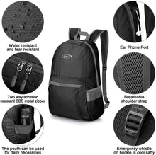 
                        
                          Load image into Gallery viewer, G4Free Ultra Lightweight Packable Backpack Travel Hiking Daypack Handy Foldable Water Resistant Camping Outdoor Backpack
                        
                      