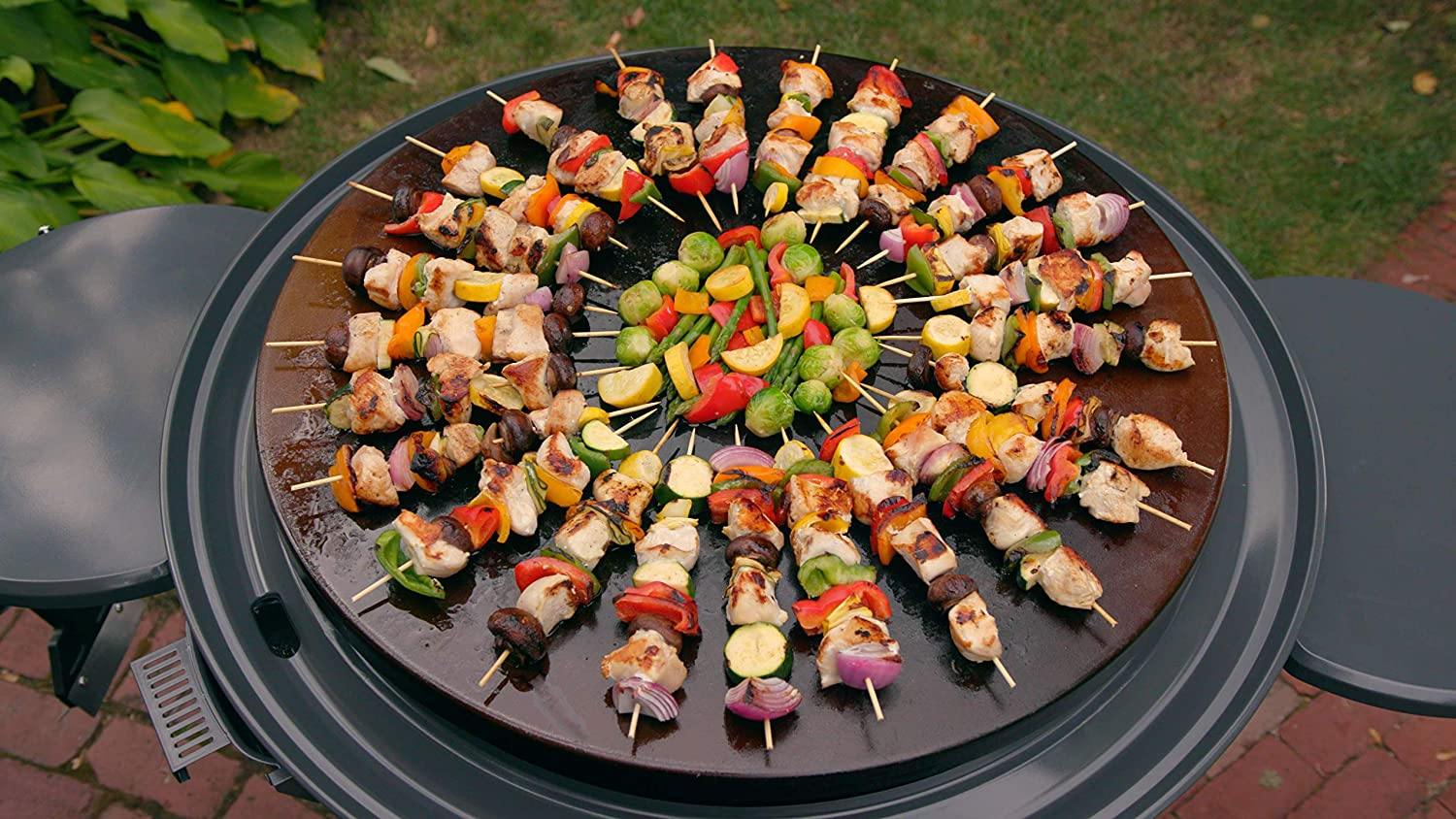 Cuisinart CGG-888 Grill Stainless Steel Lid 22-Inch Round Outdoor Flat Top Gas, 360° Griddle Cooking Center - JOY2ESpree
