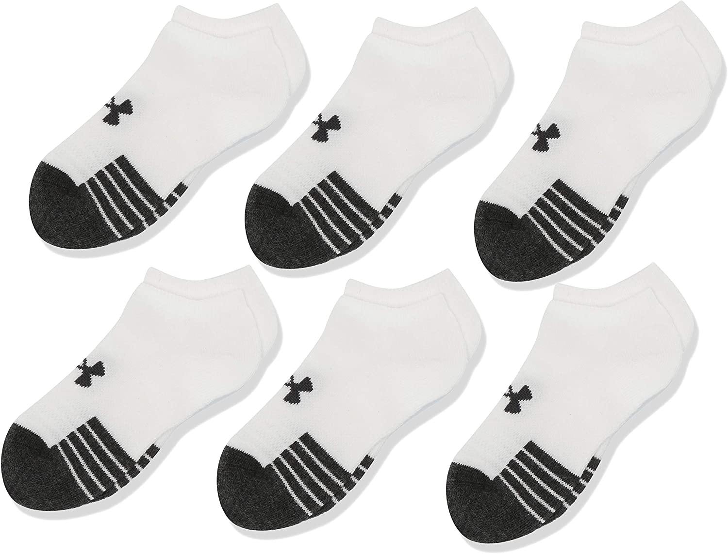 Under Armour Youth Performance Tech No Show Socks, 6-Pairs - JOY2ESpree