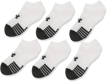 
                        
                          गैलरी व्यूवर में इमेज लोड करें, Under Armour Youth Performance Tech No Show Socks, 6-Pairs - JOY2ESpree
                        
                      