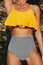
                        
                          Muat gambar ke penampil Galeri, CUPSHE Women's High Waisted Falbala Bikini Set
                        
                      