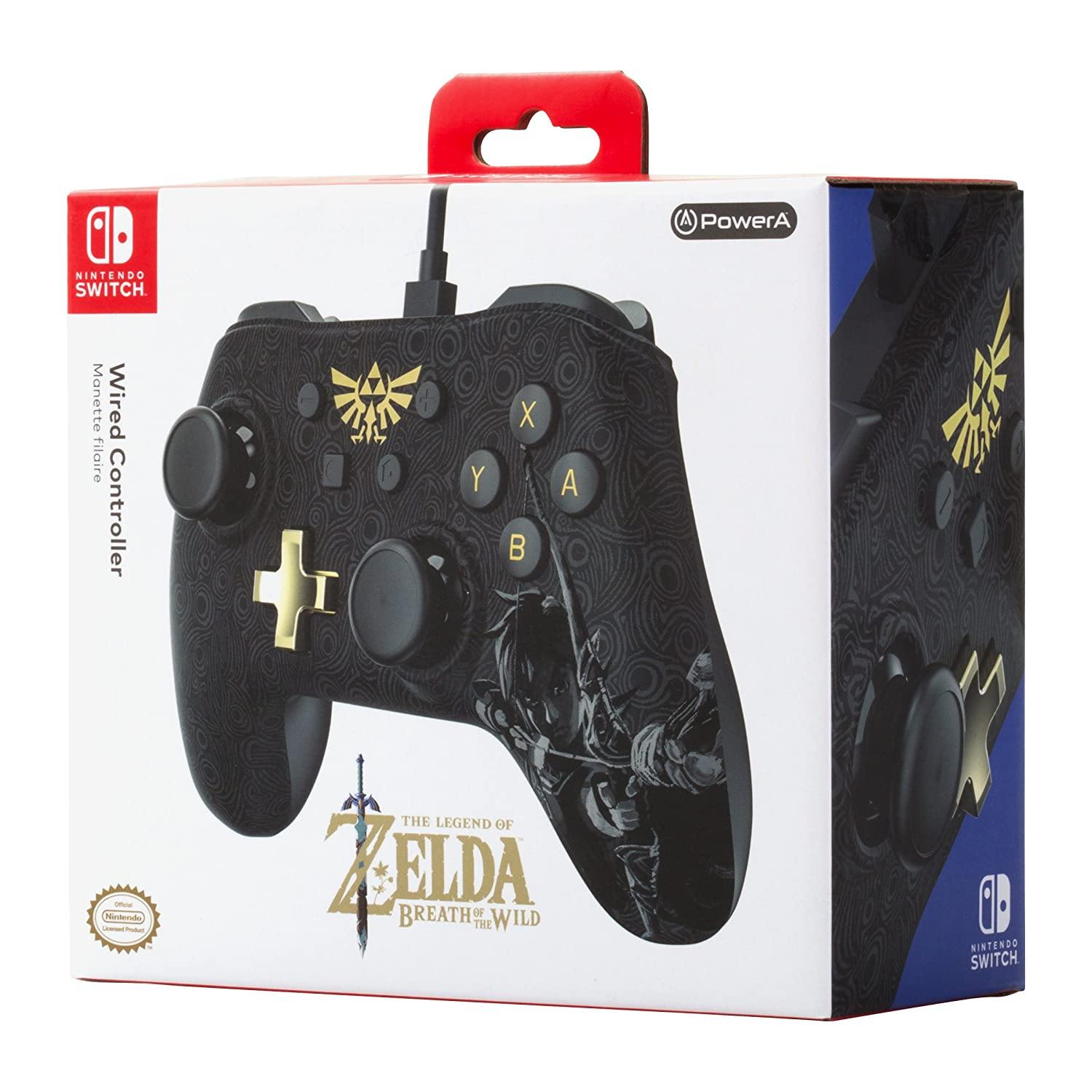 PowerA Enhanced Wired Controller for Nintendo Switch - Mario White, Gamepad, Wired Video Game Controller, Gaming Controller - Nintendo Switch - JOY2ESpree