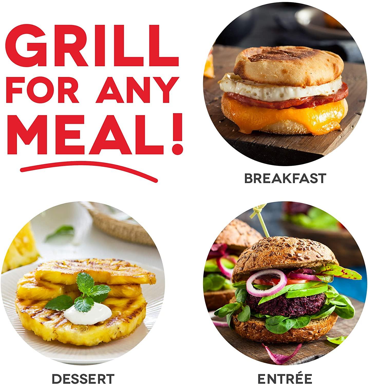 Dash Mini Maker Portable Grill Machine + Panini Press for Gourmet Burgers - JOY2ESpree