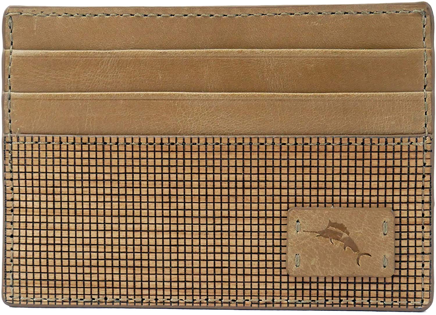 Tommy Bahama Men's 100% Leather Slim Card Case Carrier Wallet