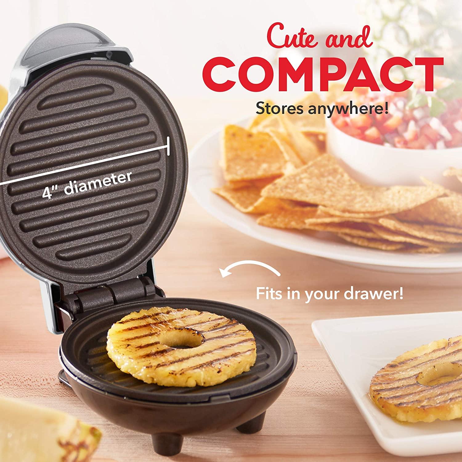 Dash Mini Maker Portable Grill Machine + Panini Press for Gourmet Burgers - JOY2ESpree