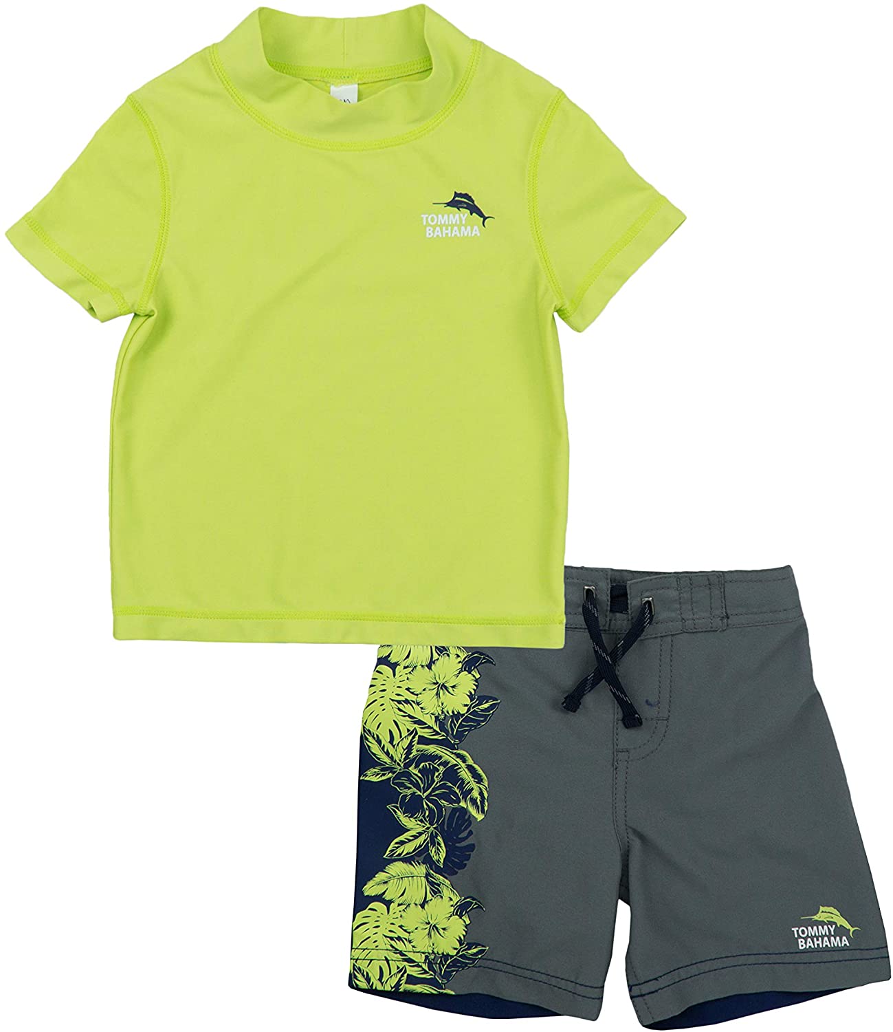 Tommy Bahama Boys' Rashguard and Trunks Swimsuit Set