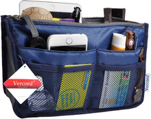 
                        
                          Load image into Gallery viewer, Vercord Purse Organizer Insert for Handbags Bag Organizers Inside Tote Pocketbook Women Nurse Nylon 13 Pockets Black Medium
                        
                      