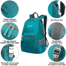 
                        
                          Load image into Gallery viewer, G4Free Ultra Lightweight Packable Backpack Travel Hiking Daypack Handy Foldable Water Resistant Camping Outdoor Backpack
                        
                      