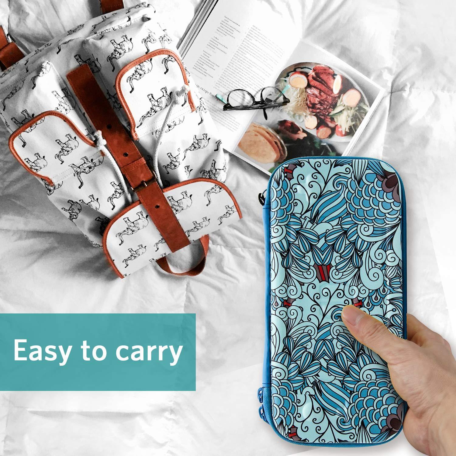 CoBak Carrying Case for Nintendo Switch Lite - with 1 Screen Protector, 1 Grip Case and 4 Thumb Grip Caps. - JOY2ESpree