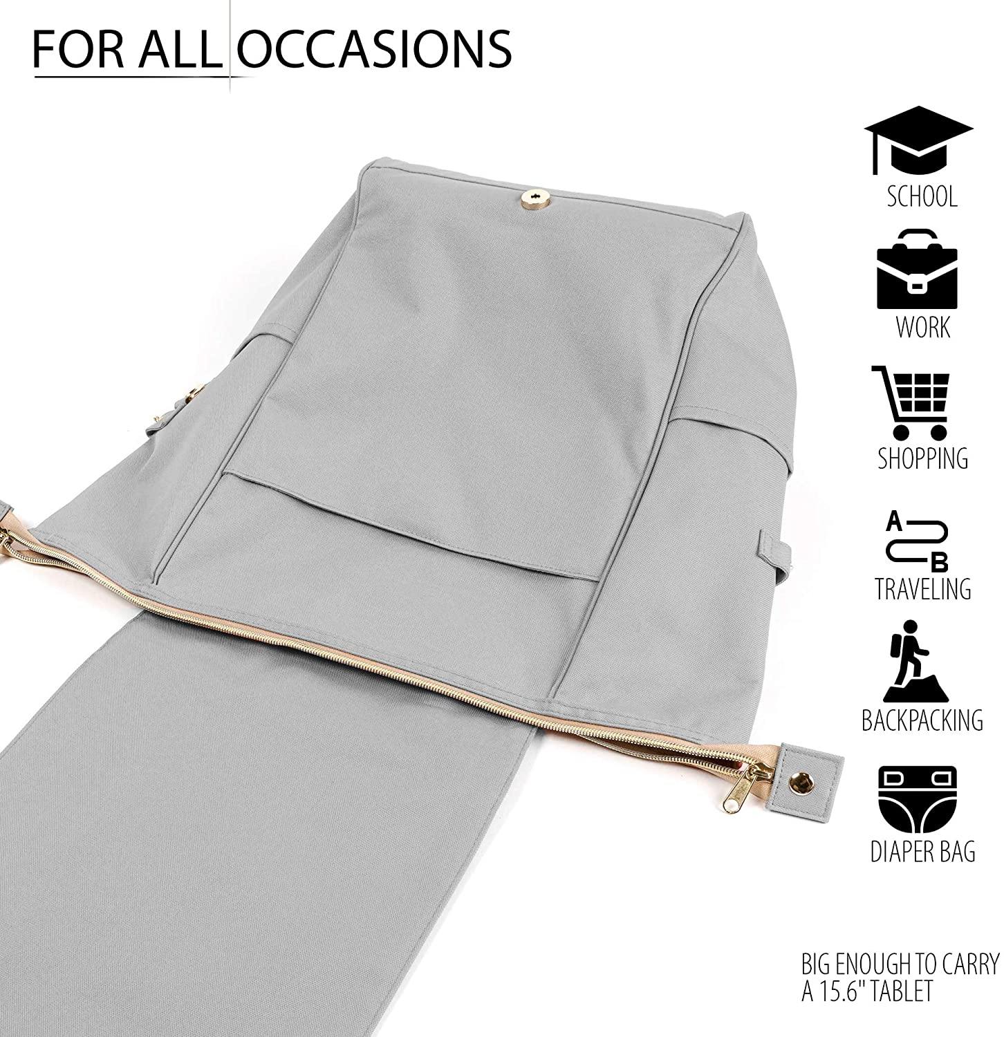 KJARAKÄR Backpack | Classic & Premium Styles | Metal Zippers | Leather Accessories | Gym, Work, School, Diaper Bag - JOY2ESpree